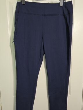 Women's Duluth Trading Co Navy Dry On the Fly Pants L X 29